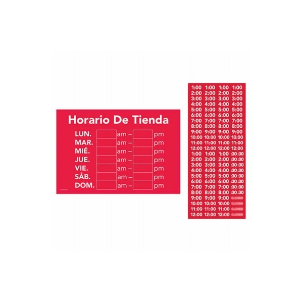 Yunker Industries Span Store Hours Sign TRV-0017 - main